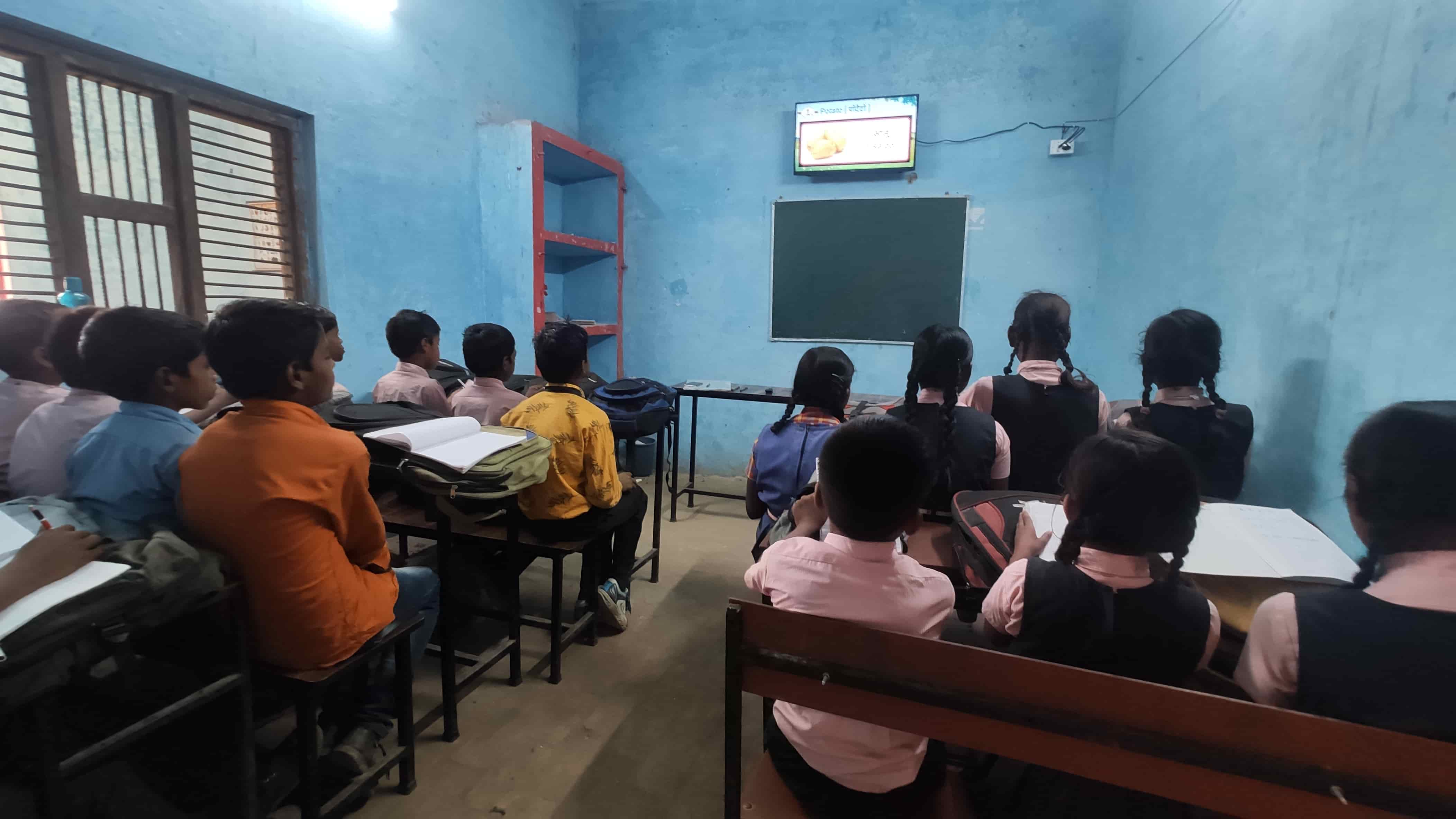 Children participating in SHINE education activities